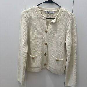 Gold button cardigan
